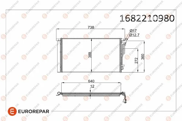 Condenseur, climatisation EUROREPAR 1682210980