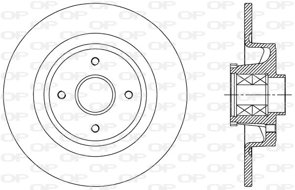 Disque de frein OPEN PARTS BDA2363.10
