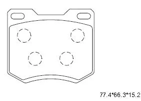 Kit de plaquettes de frein, frein à disque ASIMCO KD6741