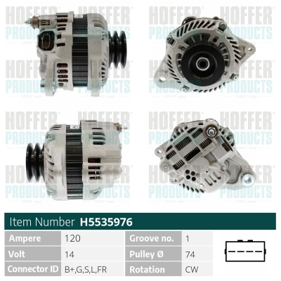 Alternateur HOFFER H5535976