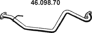 Tuyau d'échappement EBERSPÄCHER 46.098.70