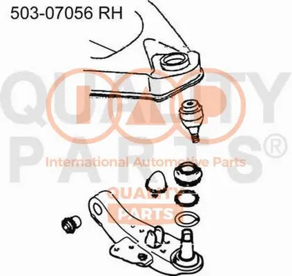 Bras de liaison, suspension de roue IAP QUALITY PARTS 503-07056