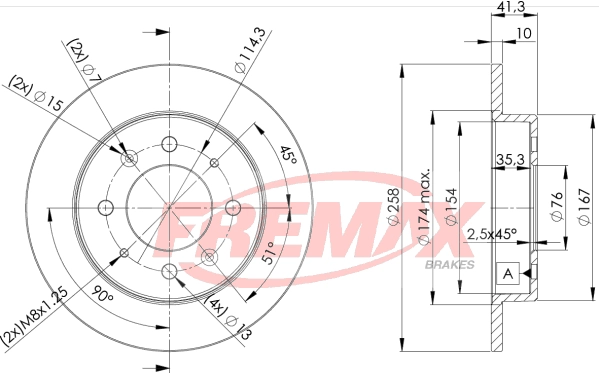 Disque de frein FREMAX BD-5020