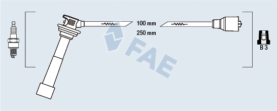 Kit de câbles d'allumage FAE 85806