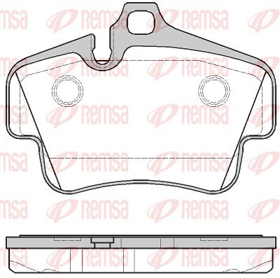 Kit de plaquettes de frein, frein à disque REMSA 0773.30
