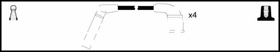 Kit de câbles d'allumage LEMARK HOES1263