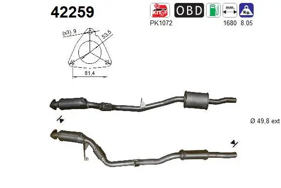 Catalyseur AS 42259