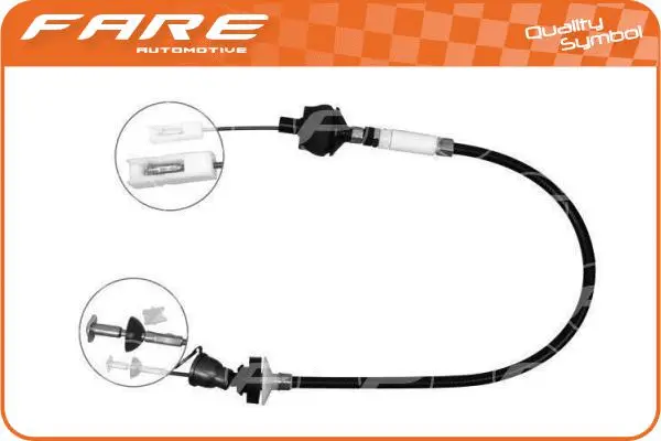 Tirette à câble, commande d'embrayage FARE-RCH 24297