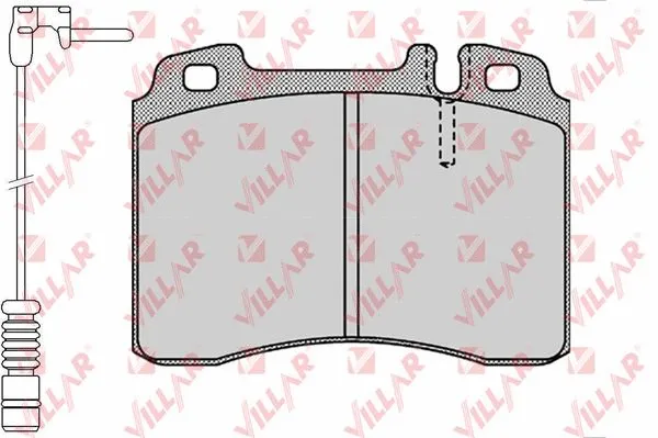 Kit de plaquettes de frein, frein à disque VILLAR 626.1131A