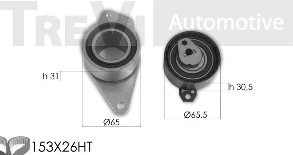 Kit de courroie crantée TREVI AUTOMOTIVE KD1461