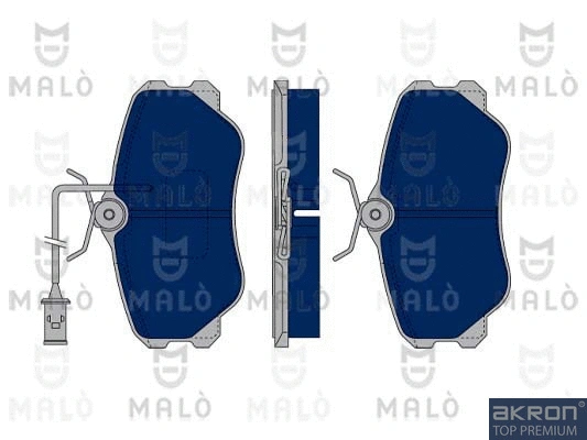 Kit de plaquettes de frein, frein à disque AKRON-MALÒ 1050285