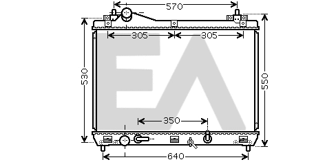 Radiateur, refroidissement du moteur EACLIMA 31R69054