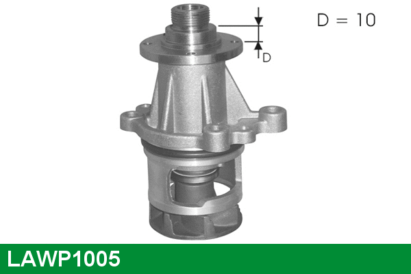 Pompe à eau, refroidissement du moteur LUCAS LAWP1005