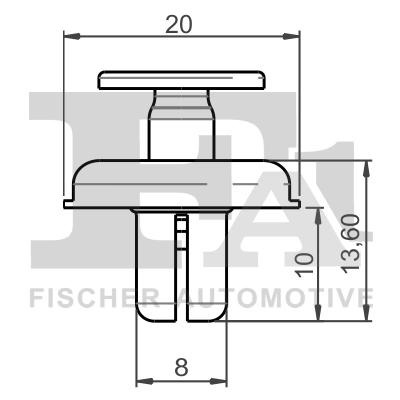 Clip, enjoliveur FA1 74-20002.5