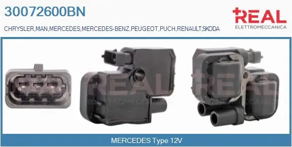 Bobine d'allumage REAL 30072600BN