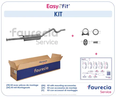 Silencieux central Faurecia FS40183