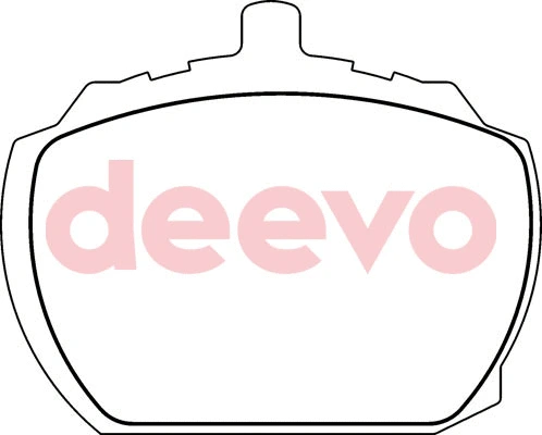 Kit de plaquettes de frein, frein à disque DEEVO BP66420