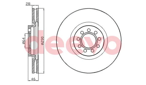 Disque de frein DEEVO BD20900