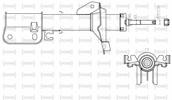 Amortisseur TOOR SG12190