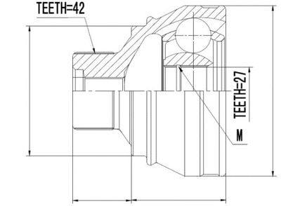 Jeu de joints, arbre de transmission MTR 12156685