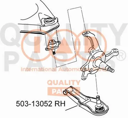 Bras de liaison, suspension de roue IAP QUALITY PARTS 503-13052