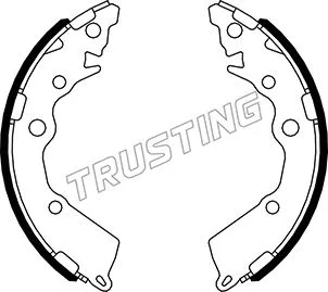 Jeu de mâchoires de frein TRUSTING 049.175