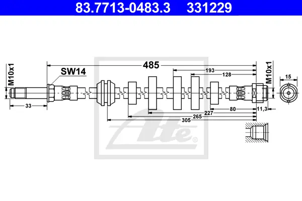 Flexible de frein ATE-APAC 83.7713-0483.3