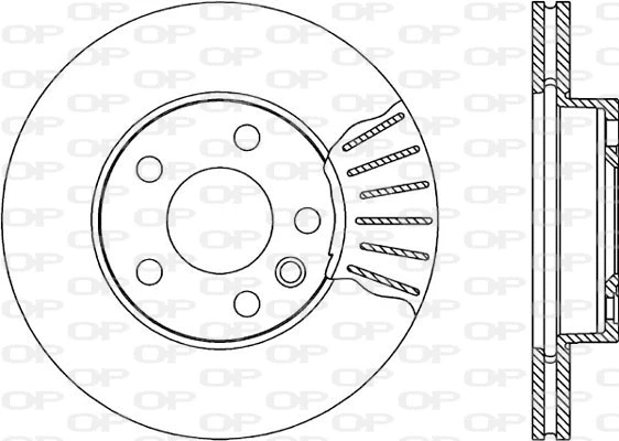 Disque de frein OPEN PARTS BDA1843.20
