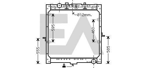 Radiateur, refroidissement du moteur EACLIMA 31R16017