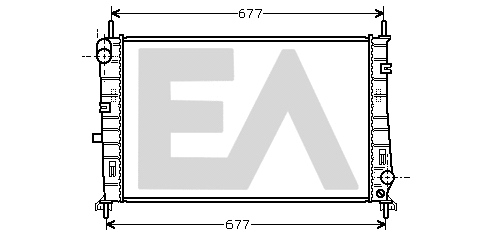 Radiateur, refroidissement du moteur EACLIMA 31R22110