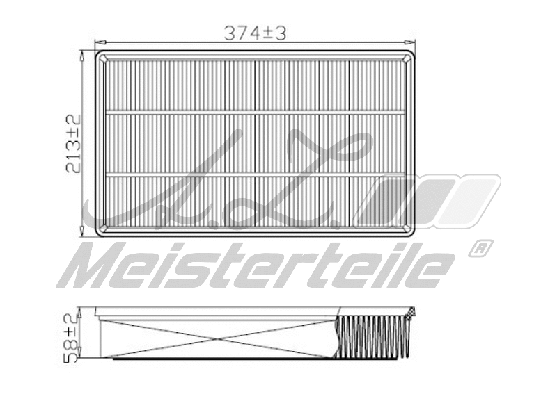 Filtre à air A.Z. Meisterteile AZMT-41-030-1989
