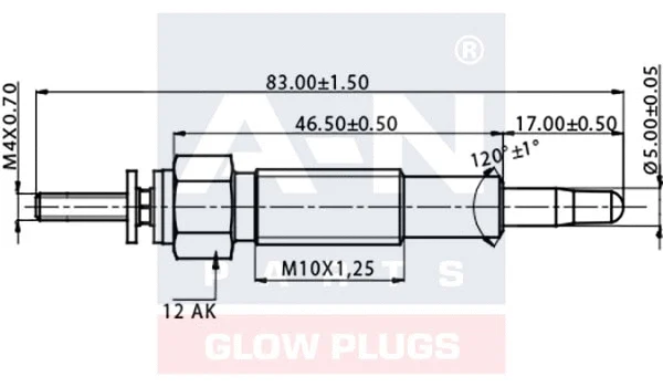 Bougie de préchauffage A-N PARTS A-N086090