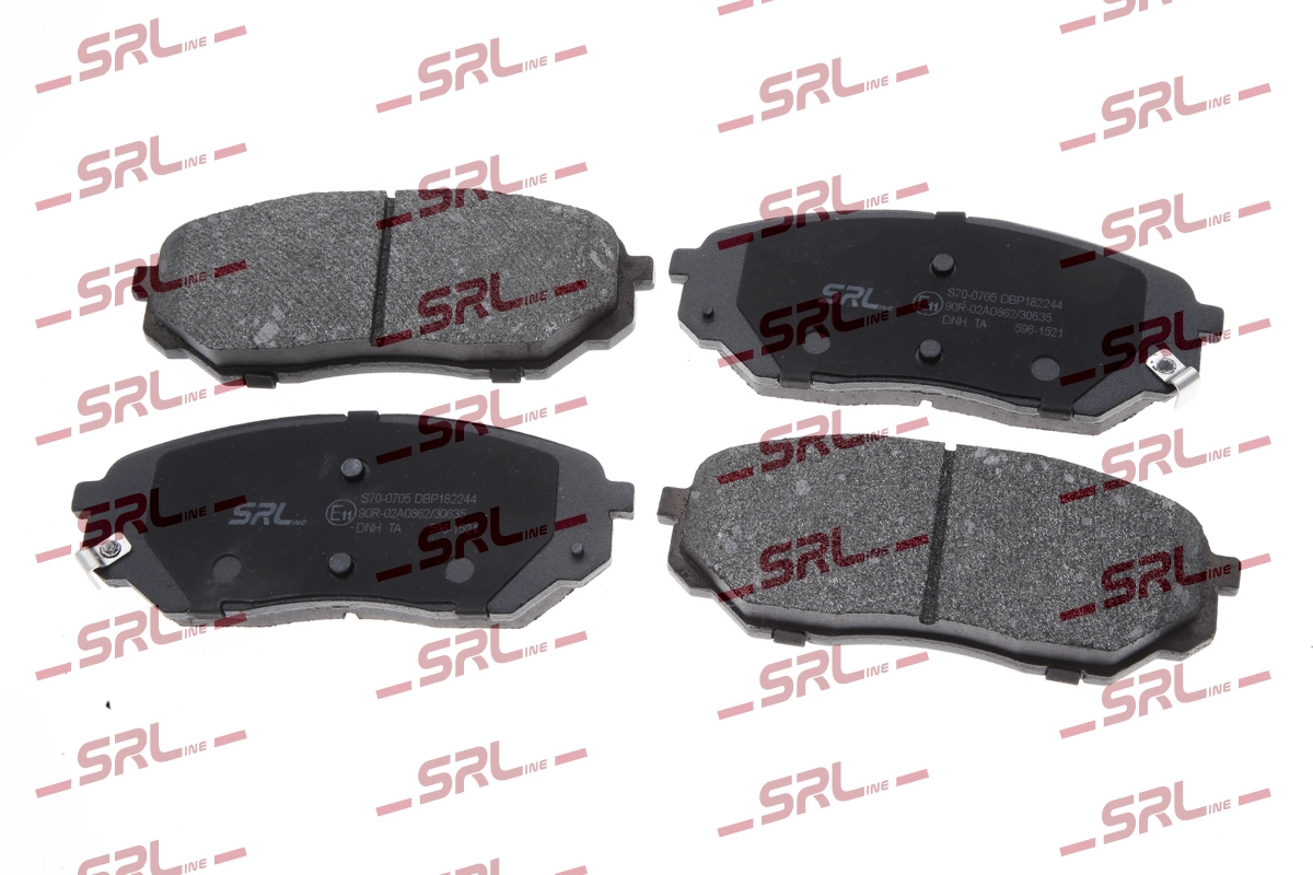 Kit de plaquettes de frein, frein à disque SRLine S70-0705