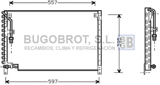 Condenseur, climatisation BUGOBROT 62-VO5083