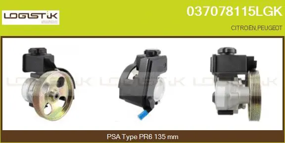Pompe hydraulique, direction LGK 037078115LGK
