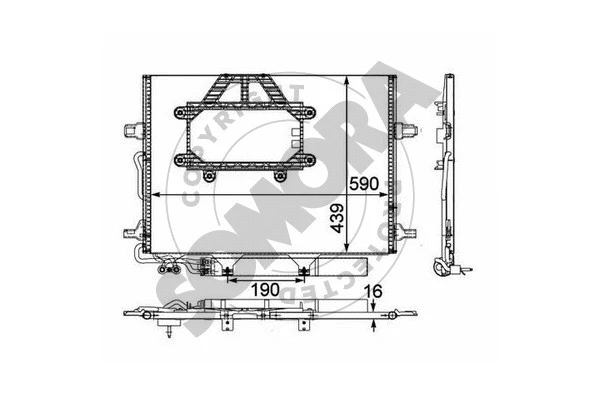 Condenseur, climatisation SOMORA 170860A