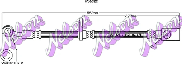 Flexible de frein KAWE H5602Q