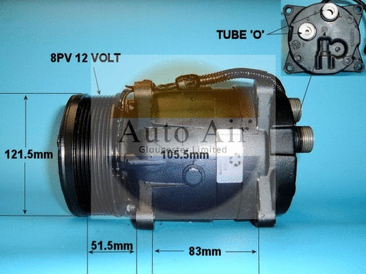Compresseur, climatisation AUTO AIR GLOUCESTER 14-0409R