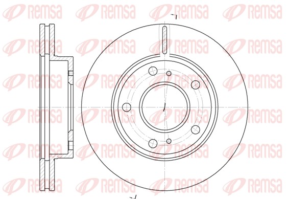 Disque de frein REMSA 6797.10