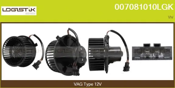 Pulseur d'air habitacle LGK 007081010LGK
