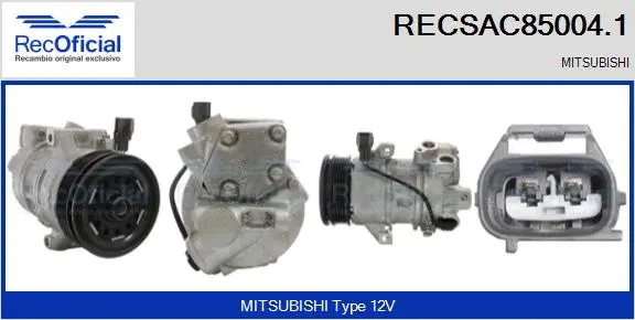 Compresseur, climatisation RECOFICIAL RECSAC85004.1