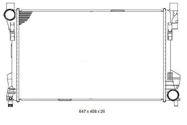 Radiateur, refroidissement du moteur ORDONEZ 2065028