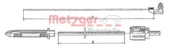 Câble d'accélération METZGER 10.0381