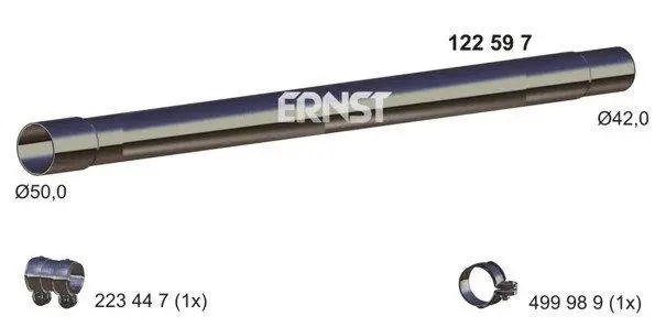 Tuyau d'échappement ERNST 122597