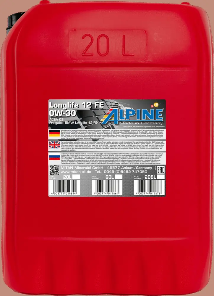 Huile moteur ALPINE 0101483