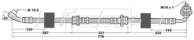 Flexible de frein BORG & BECK BBH6500