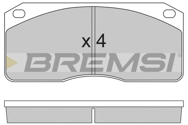 Kit de plaquettes de frein, frein à disque BREMSI BP7238