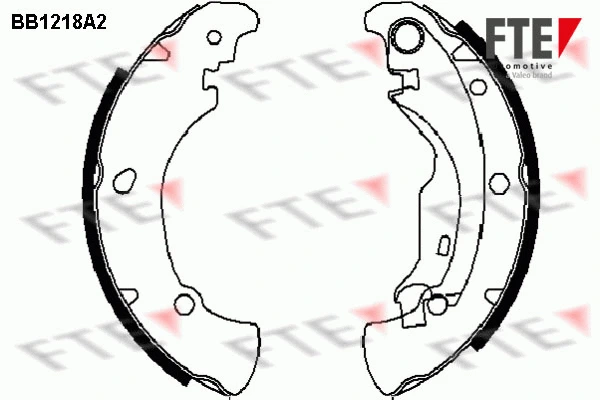 Jeu de mâchoires de frein FTE 9100044