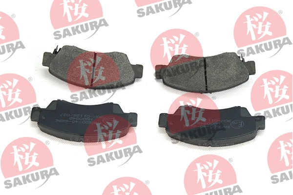 Kit de plaquettes de frein, frein à disque SAKURA 600-40-6696