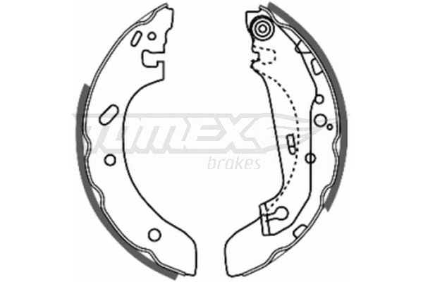 Jeu de mâchoires de frein TOMEX Brakes TX 20-73